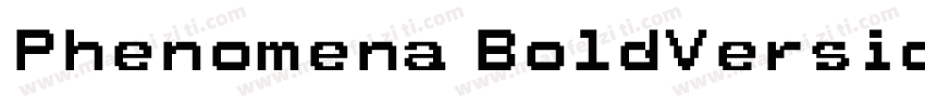 Phenomena BoldVersio字体转换